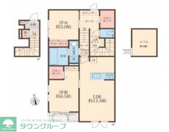 COLORS WING-A Aの物件間取画像